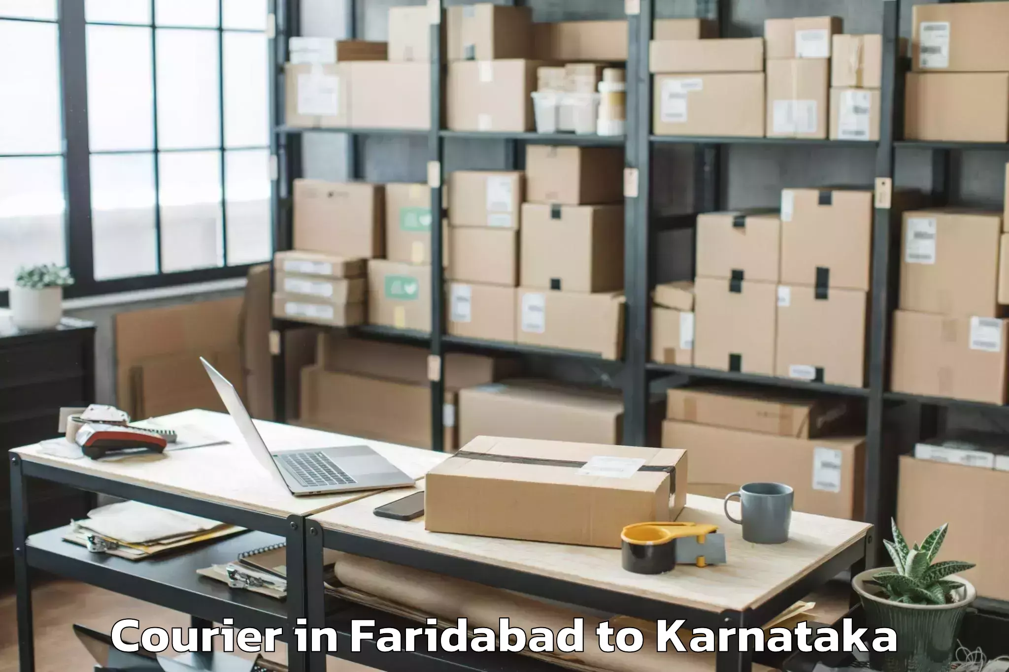 Affordable Faridabad to Honnali Courier